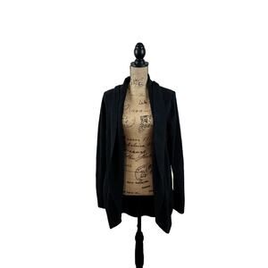 Barefoot Dreams Womens Black CozyChic Lite Circle Cardigan Size Medium Duster